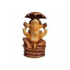 Wooden Ganesh Statue