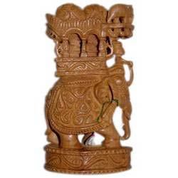 Wooden Ambawadi Elephant