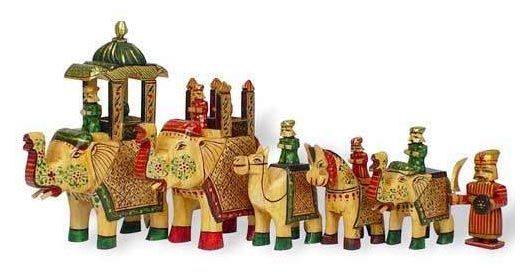 Wooden Elephant Statue 01