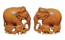 Wooden Elephant Statue 08