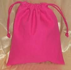 Pink Drawstring Bag