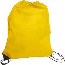 Yellow Drawstring Bag