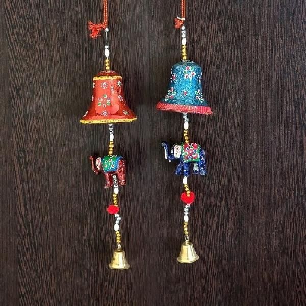 Kalaaplanet Handcrafted Rajasthani Door Hanging Elephants