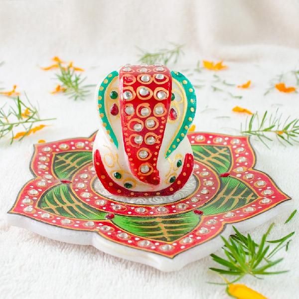 Kalaplanet Marble Lotus Ganesha Chawki
