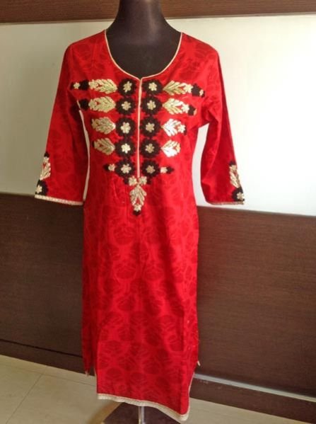 Cotton Embroidered Kurti