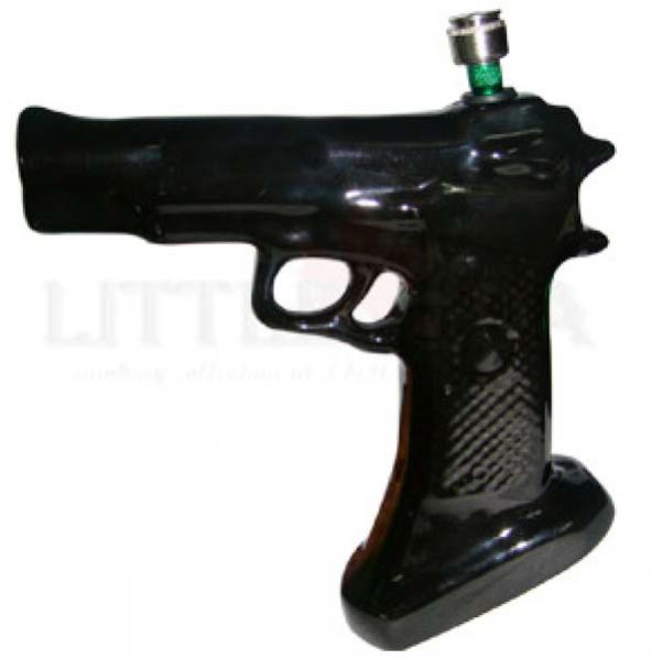 Black Gun Ceramic Bong