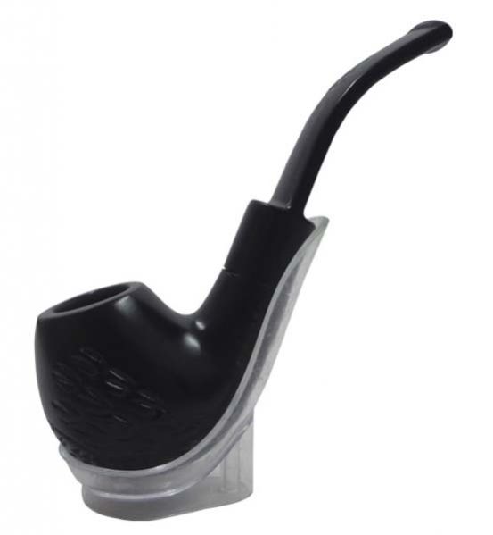 Black Half Bent Dublin Cigar Pipe