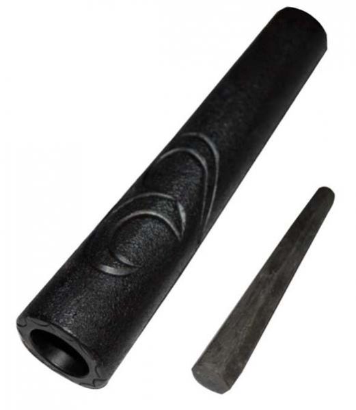 Black OM Design Clay Chillum-4 Inch