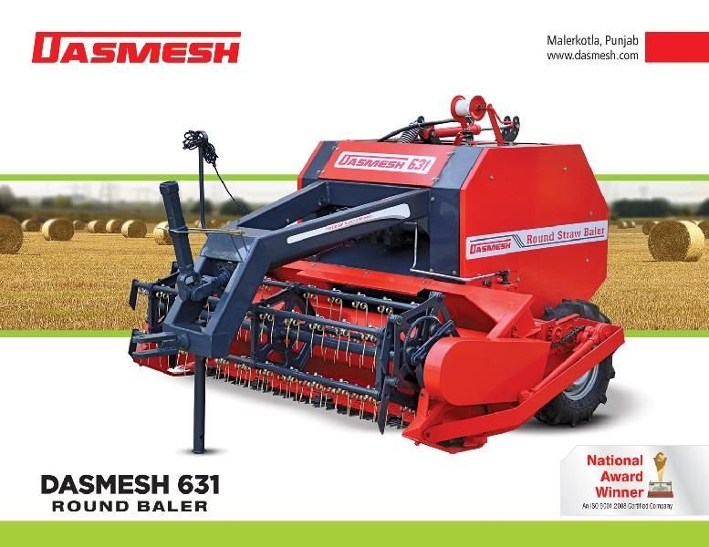 Dasmesh(631) Round Straw Baler 03