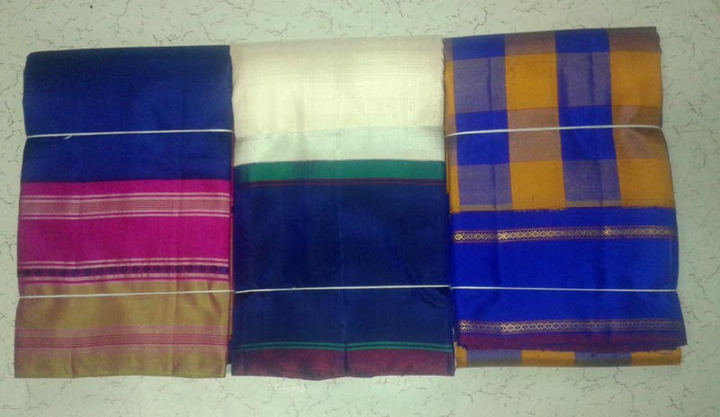 Thread Work Border Silk Saree 01