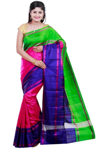 Thread Work Border Silk Saree 04
