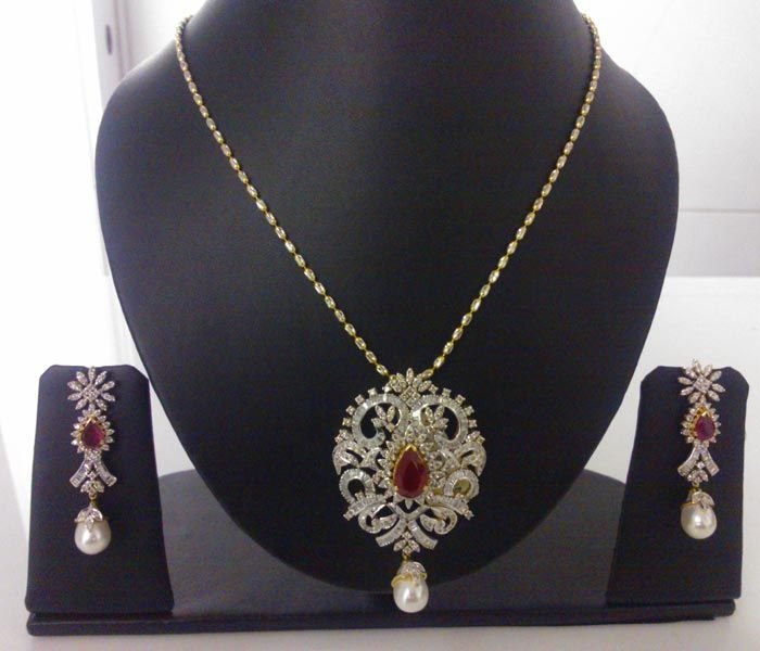 Diamond Pendant Set 05 