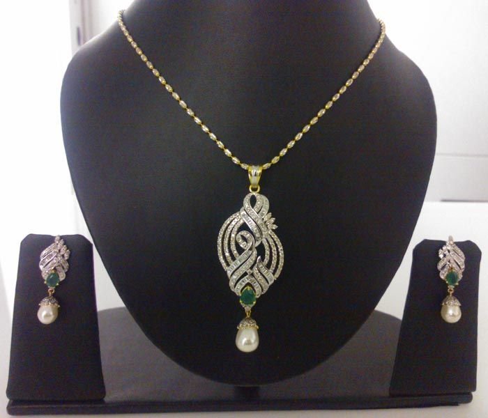 Diamond Pendant Set 07 