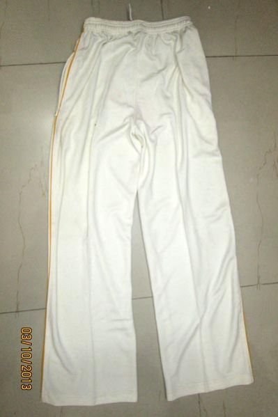 Mens White Track Pant