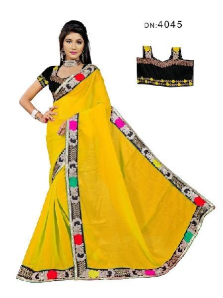 Hand Printed Saree (4045)