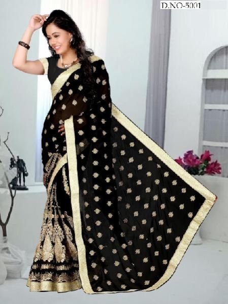 Hand Printed Saree (5001)
