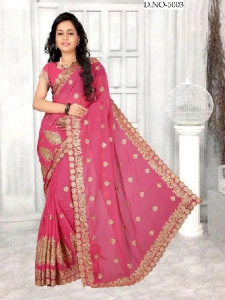 Hand Printed Saree (5003)