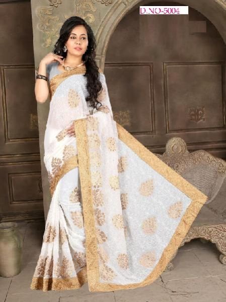 Hand Printed Saree (5004)