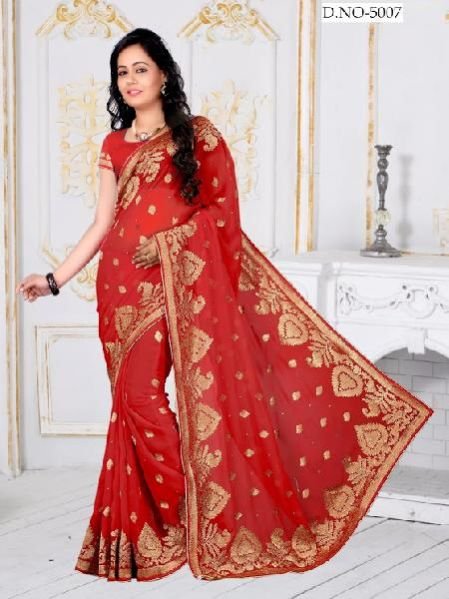 Hand Printed Saree (5007)