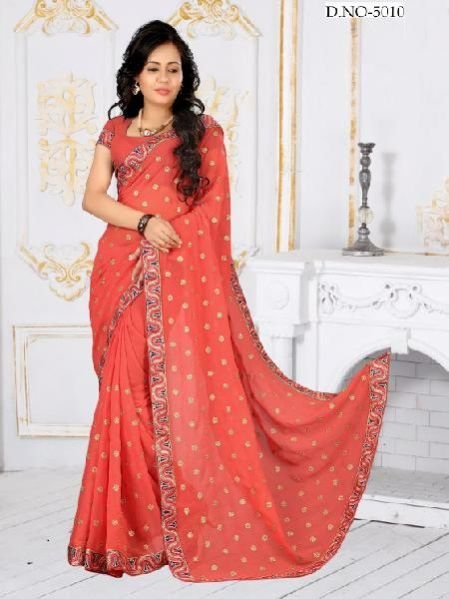 Hand Printed Saree (5010)