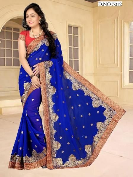 Hand Printed Saree (5012)