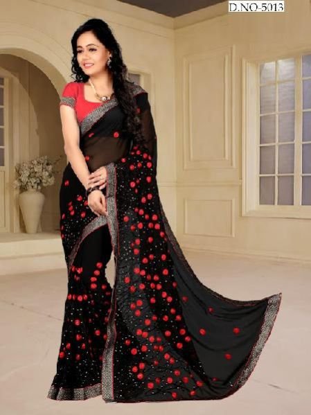Hand Printed Saree (5013)