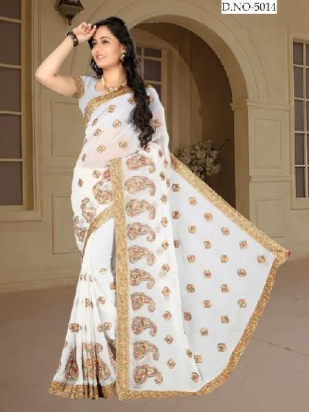 Hand Printed Saree (5014)