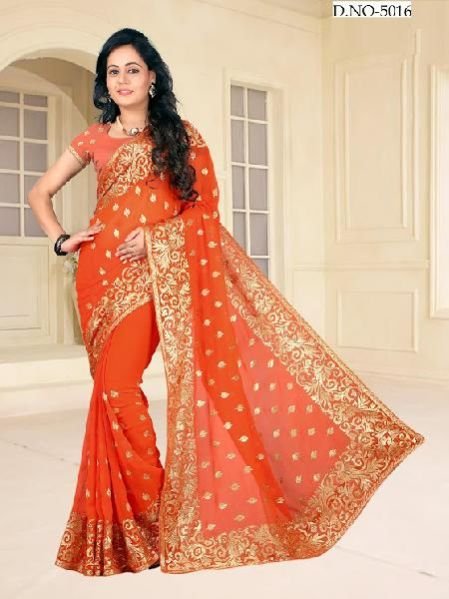 Hand Printed Saree (5016)