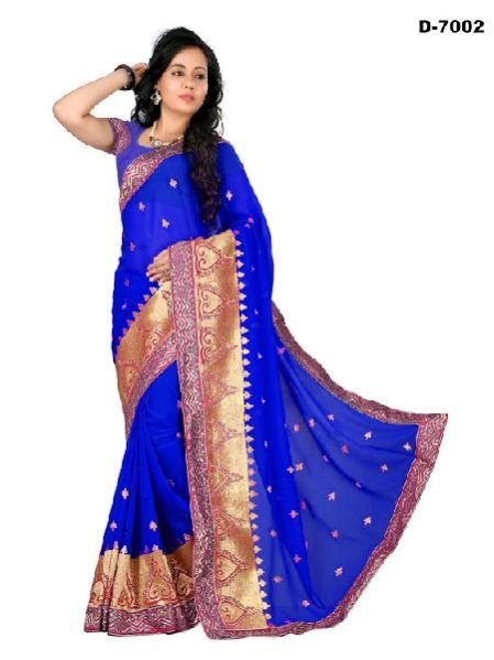 Hand Printed Saree (7002)