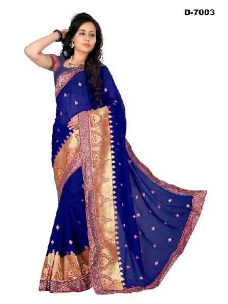 Hand Printed Saree (7003)