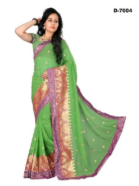 Hand Printed Saree (7004)