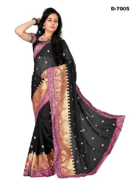 Hand Printed Saree (7005)