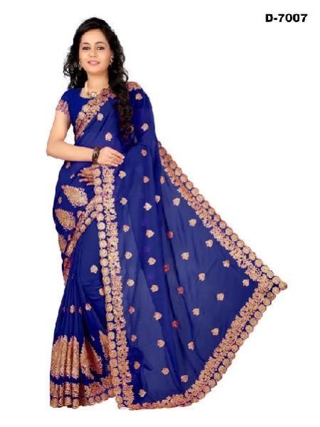 Hand Printed Saree (7007)