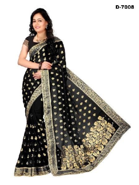 Hand Printed Saree (7008)