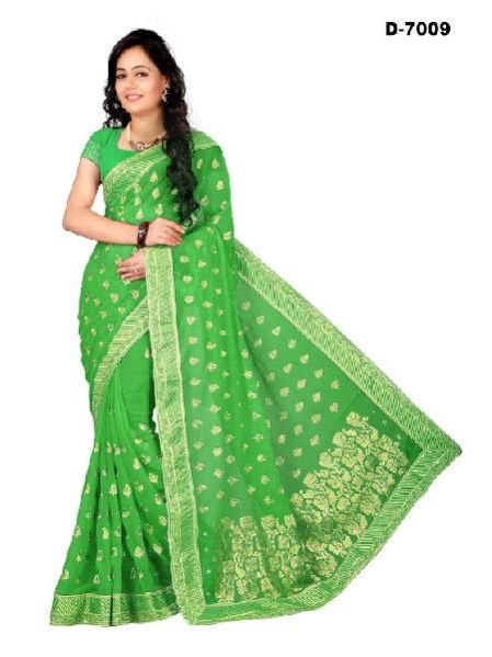 Hand Printed Saree (7009)