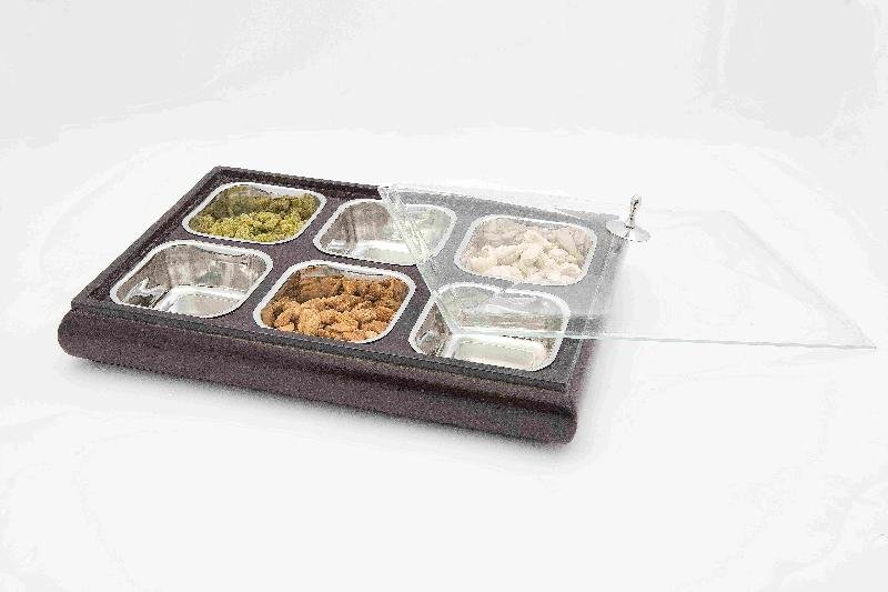 7pc Emerald Antique Serving Bowl & Tray Set 02