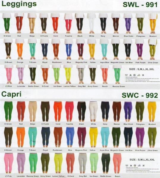 Plain leggins and Capri