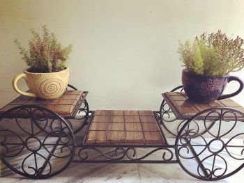 WA0052 Wrought Iron Planter Stand