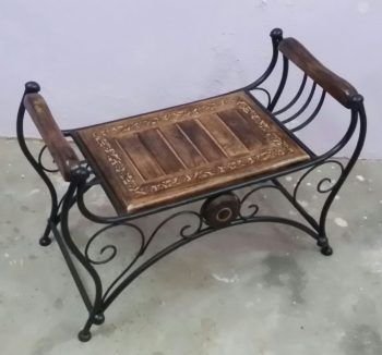 WA0066 Wrought Iron Lounger
