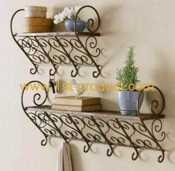 WA0074 Wrought Iron Wall Shelves