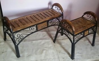 WA0082 Wrought Iron Lounger