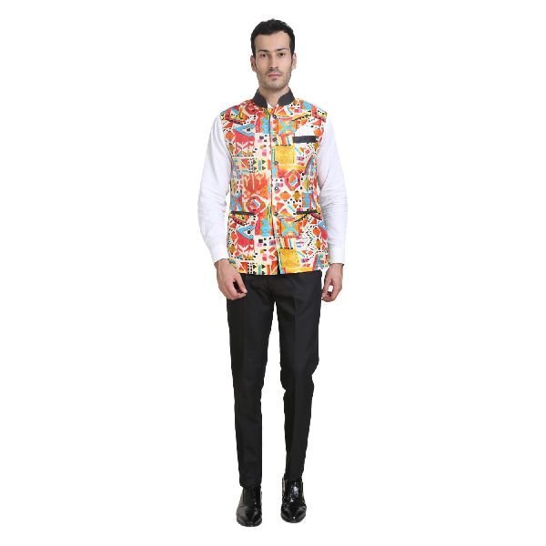 Mens Multicolor Waistcoat 01