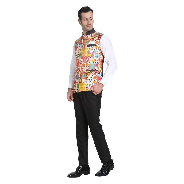 Mens Multicolor Waistcoat 02