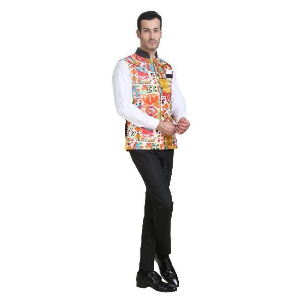 Mens Multicolor Waistcoat 03