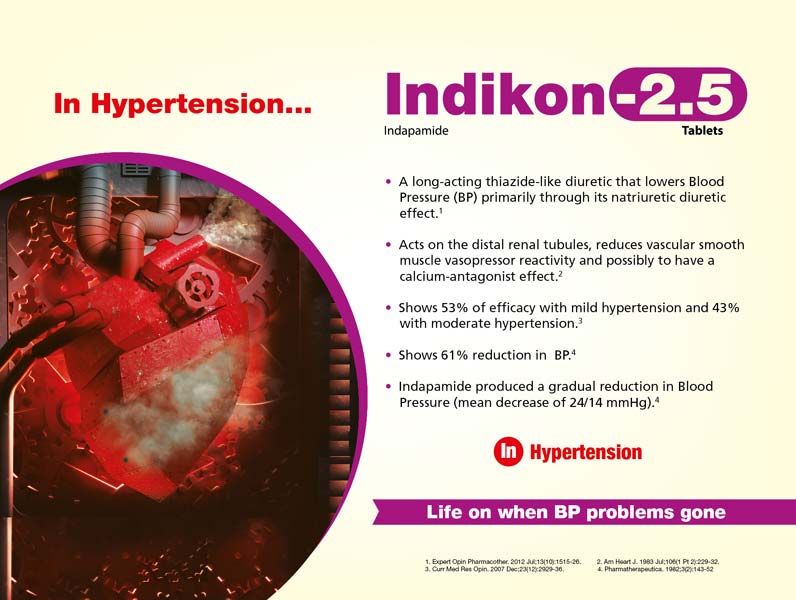 Indikon 2.5  SR 1.5 (Indapamide Tablets)