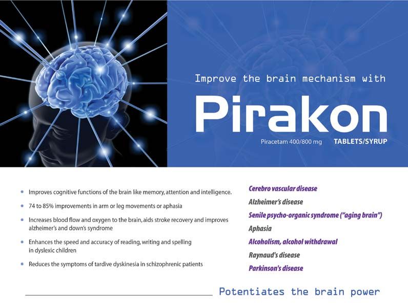 Pirakon (Piracetam 500 mg.  5 ml Syrup)