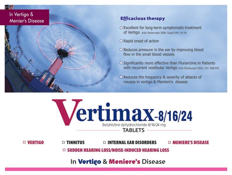 Vertimax 8-16  SR 24 (Betahistine Dihydrochloride Tablets)
