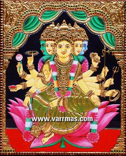 Gayathri Tanjore Painting (10318)
