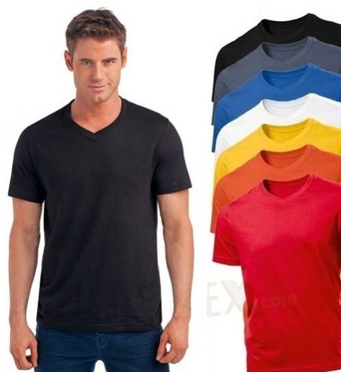 Mens V Neck T-Shirts 02
