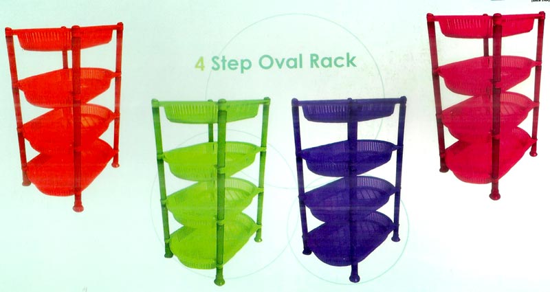 4 Step Plastic Oval Racks